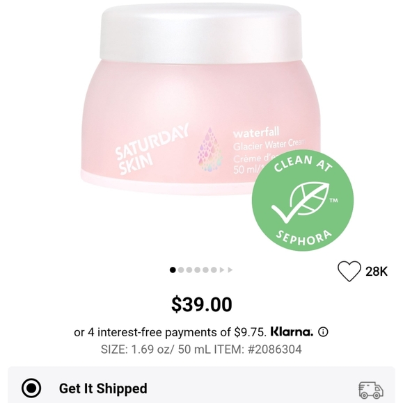 Saturday Skin Other - Saturday Skin Waterfall Glacier Water Cream